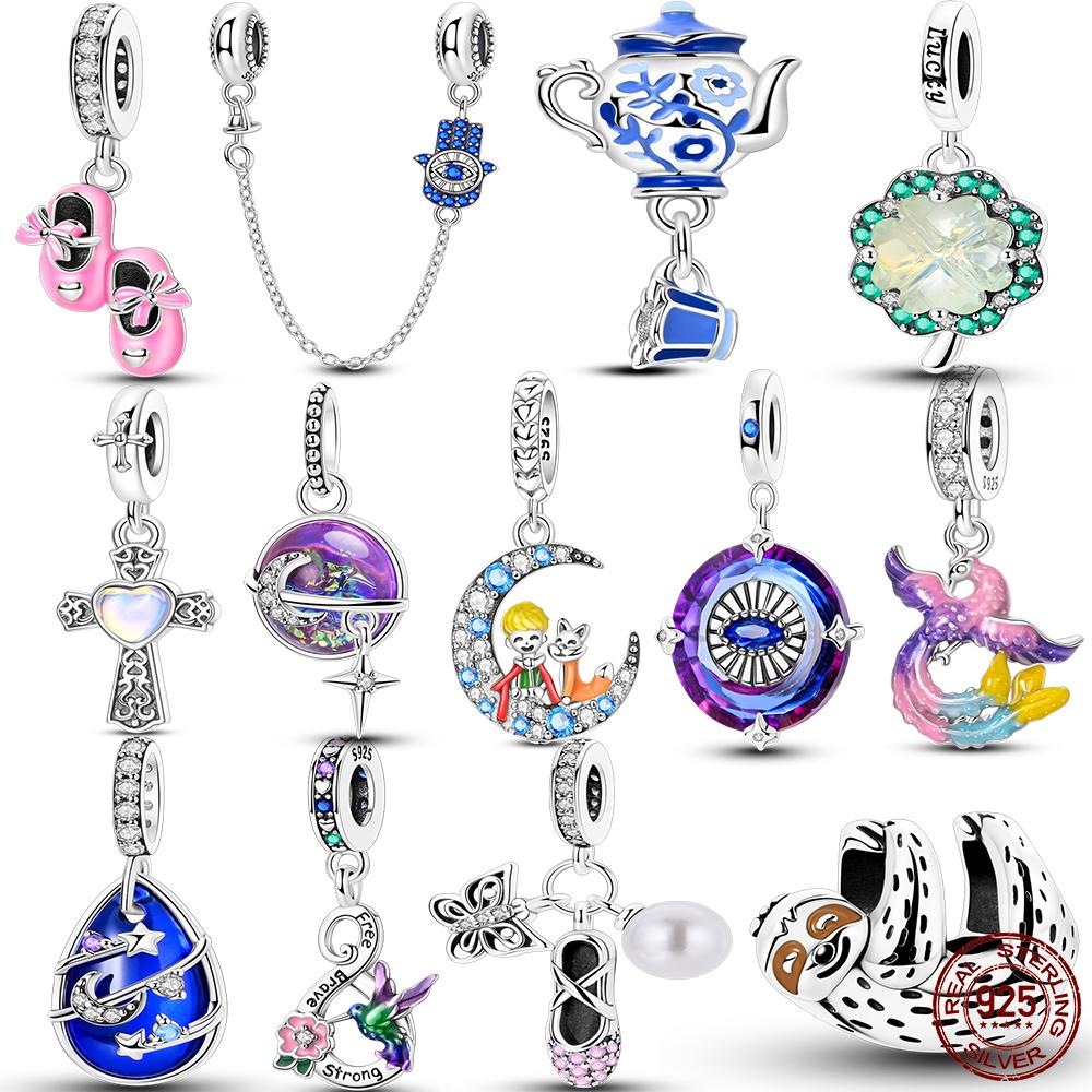 New Designedcopper Charms Pendants Fit Original Bracelet Diy Beads For Women Making Gift