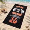 Cincinnati Bengals Custom Name Beach Towels Also Serve As Bath Towels Summer Essential a Musthave for the Outdoors the Beach and the Pool
