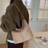 PU Suede Hobo Bag Women's Fashion Shoulder Tote with Soft Texture Casual Everyday Handbag