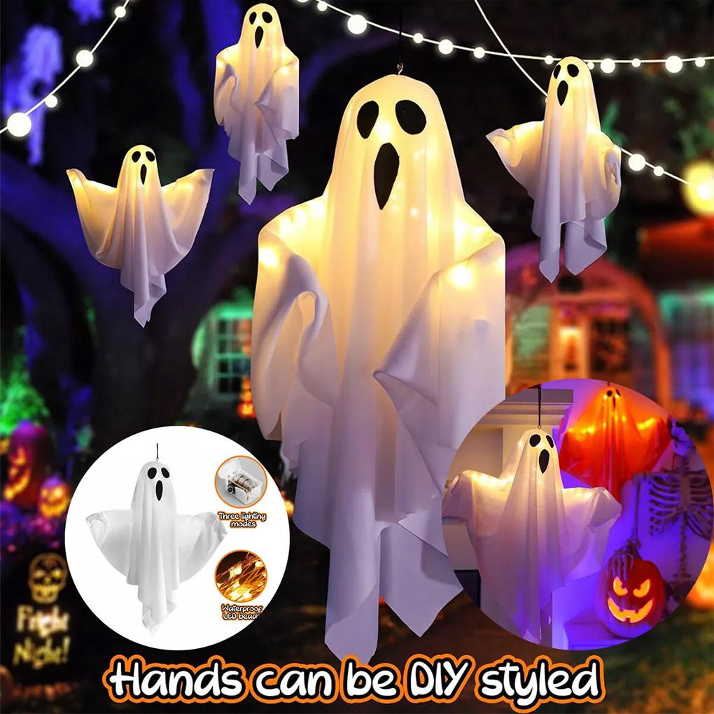 Halloween Decorative Lamp Soft Polyester-Taffeta LED Lights Three Lighting Modes Party Decoration
