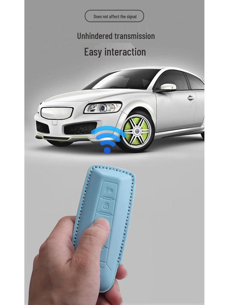 Great Wall WEY Blue Mountain Sheepskin 3D Key Fob Cover
