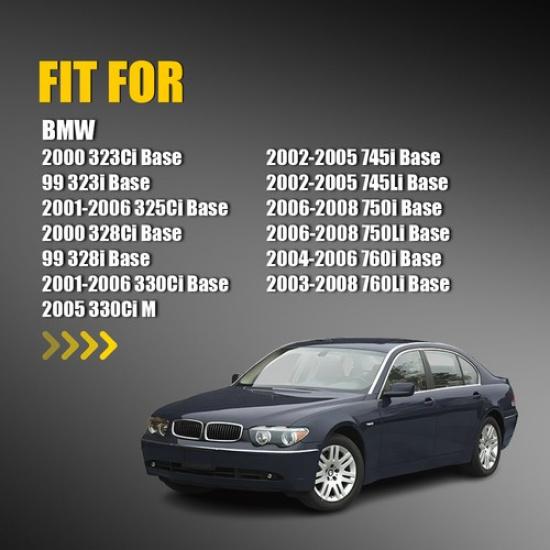 2x For BMW 32i 328Ci 330Ci 745i Left Right Side Heated Door Mirror Blue Glass