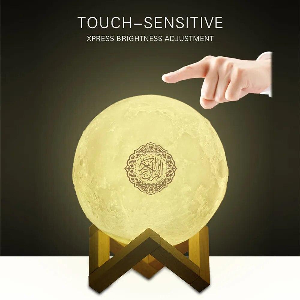 APP-Funktion Koran Drahtloser Bluetooth-Lautsprecher LED-Touch-Nachtlicht Mondlampe Coran Musulman Koran-Spieler Veilleuse Coranique