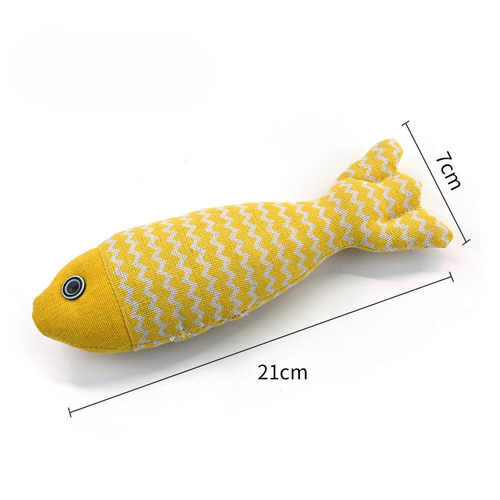 Hračky pro domácí mazlíčky Povlečení Catnip Rybí přípravky na čištění zubů