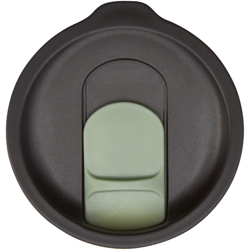 Glass "Nordia" 400 ml recycled double-wall mug Heather green