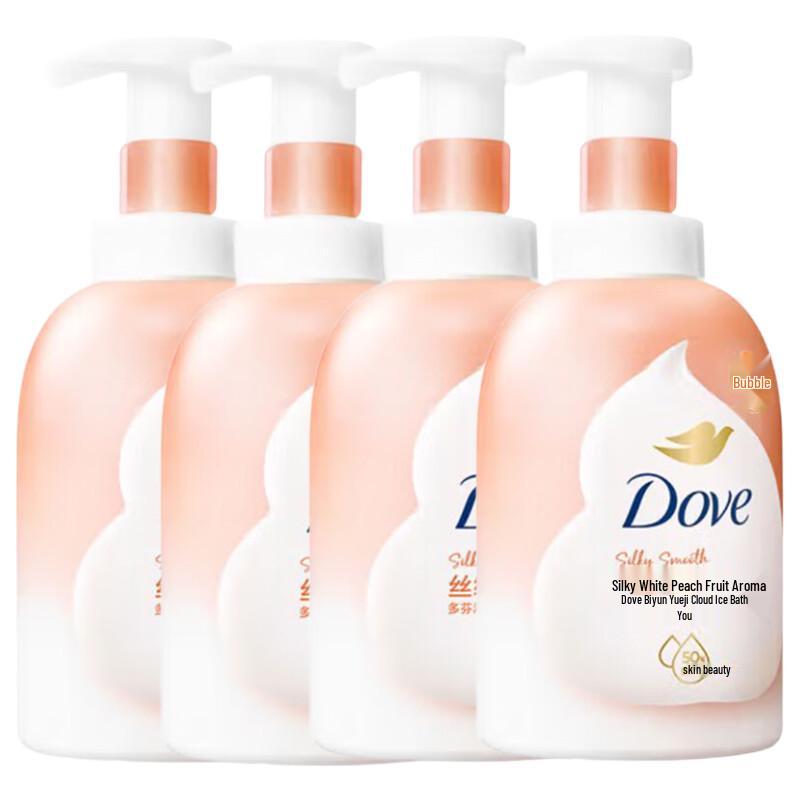 Dove White Peach Scented Foaming Shower Wash