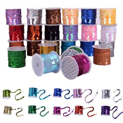 Shiny Sequins Trims 5M Decorative Lace Flat PVC Sequins  Crafts Cloth Accessory/Bags/Garment