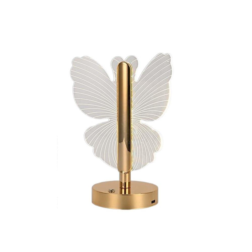 Adjustable LED Table Lamp Transparent Nordic Acrylic Night Light Indoor Lighting