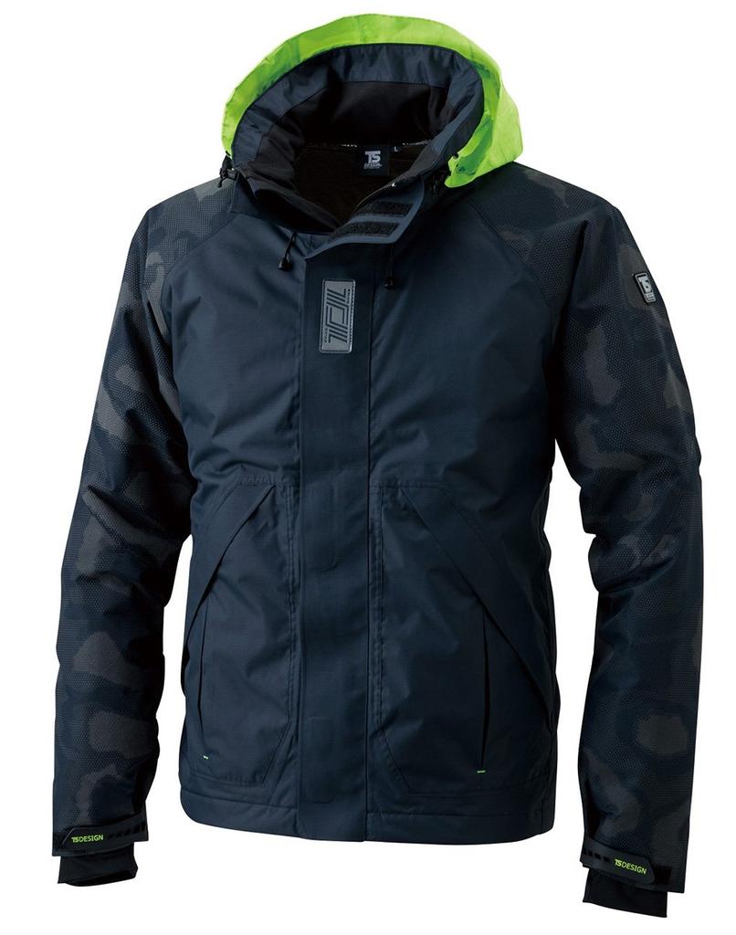 TS DESIGN Mega Heat Flash Waterproof and Cold Weather Jacket for Size LL Fall/Winter, 18236, 45, Navy,