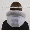 Women'S 3-in-1 Winter Scarf Mask & Cycling Hat - Thick Plush Fleece, Windproof & Ear Protection, Adjustable Neck Warmth
