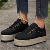 Large size platform casual single shoes women's spring leopard print heightening board shoes casual shoes