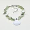 Handmade Seashell & Crushed Stone Bracelet with Lobster Clasp - Perfect Summer Travel Souvenir