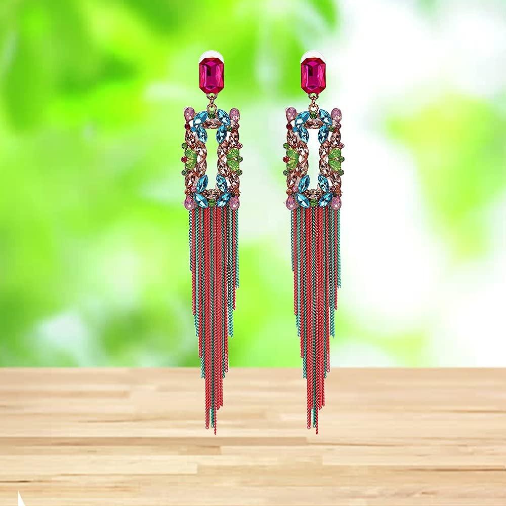 

Женские украшения Серьги Кристальная кисточка Серьги ручной работы для девочек и женщин Onesize