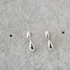 Korean-Style Gold-Plated Teardrop Earrings with 925 Silver Needle