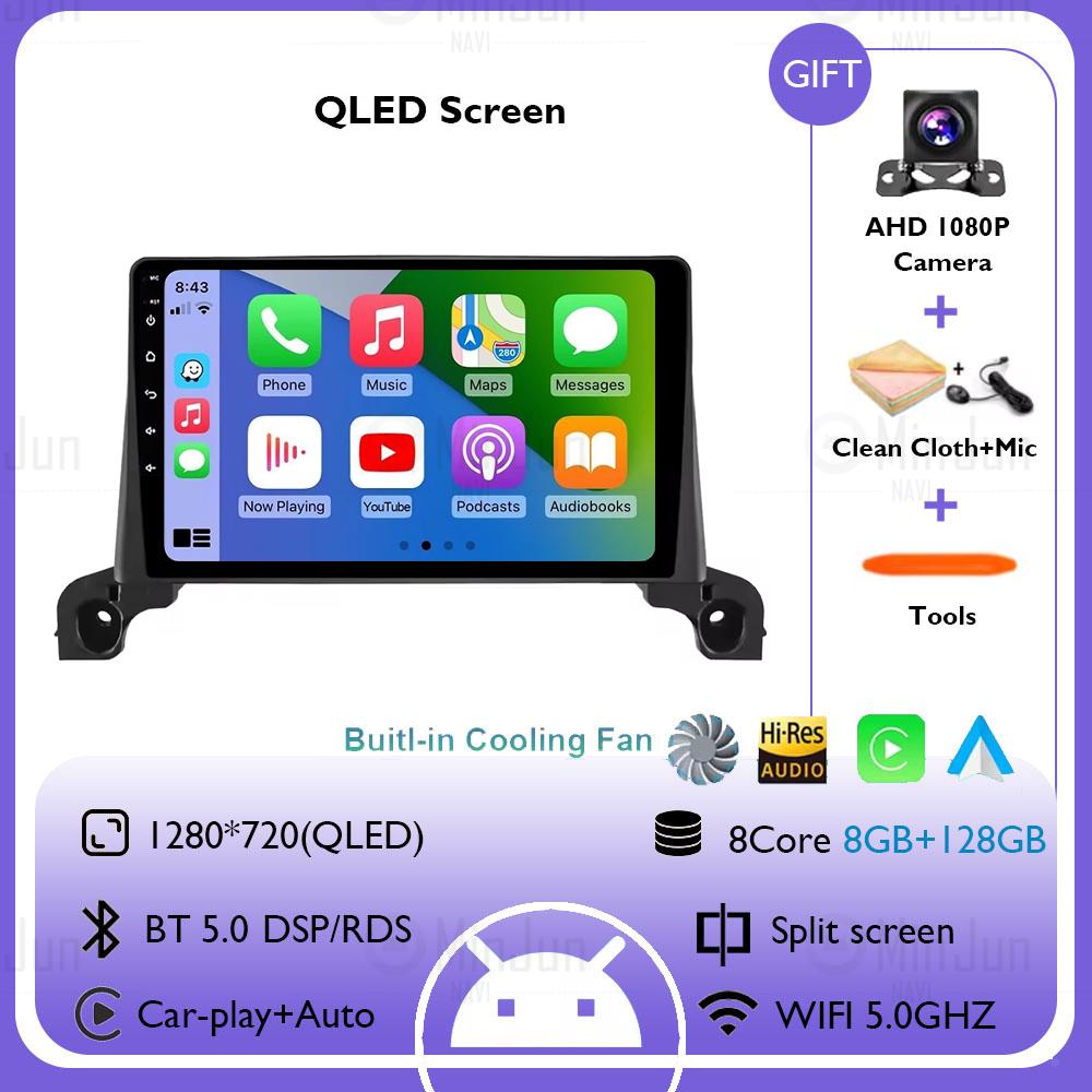 Android 14 Car Multimedia Radio GPS Player For Peugeot 3008/5008 2016 2017 2018 2019 2020 - 2024 Auto Bluetooth Wirekess CarPlay