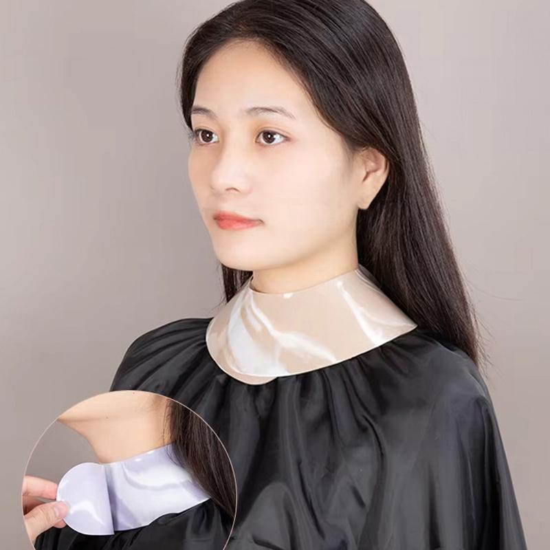Silicone Stylist Cutting Collar Hair Dyeing Shawl Waterproof Neck Cape Wrap Cover Barber Hairdressing Hair Coloring Accessories