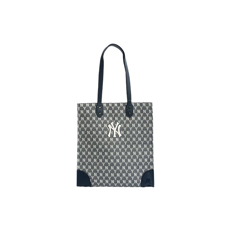 MLB Monogram Series Vintage All Over Print NY Yankees Tote Bag Unisex Tote Bags Blue 3AORL031N-50NYS Blue