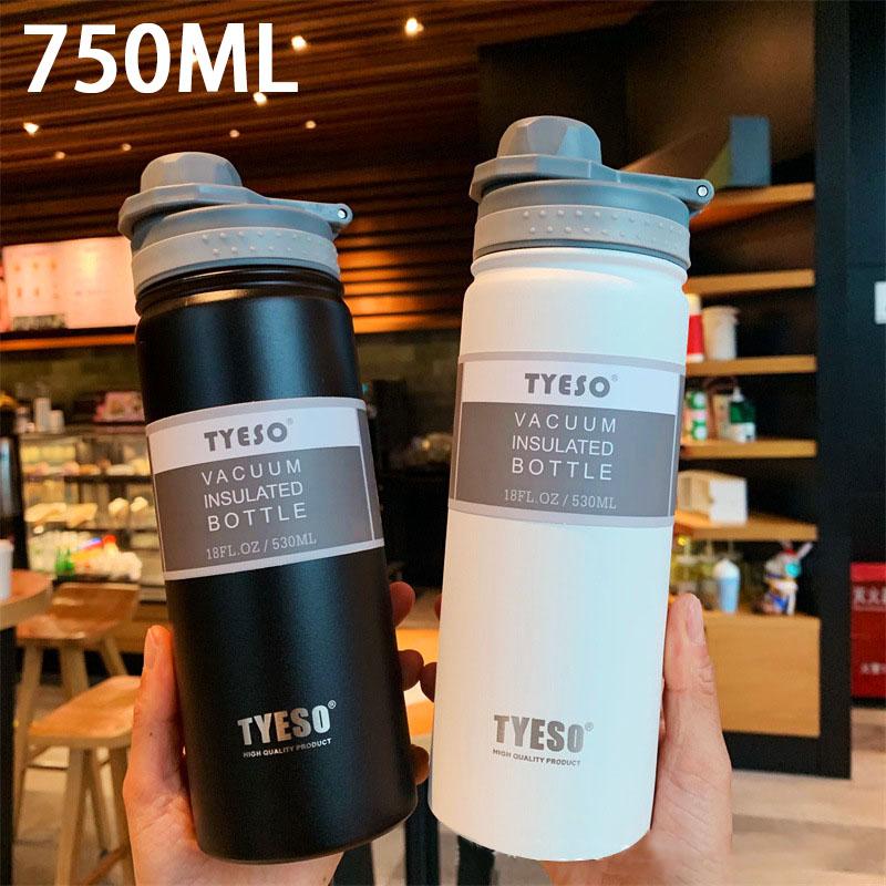 TYESO 530/750ML Stainless Steel Thermos Bottle Travel Cup Vacuum Flask Insulated Water Bottle Sport Thermal Mug Hot & Cold Mug