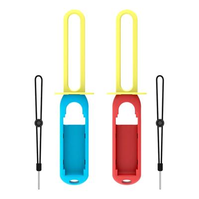 2Pcs Game Grips Handle Control Comfortable Grip with Wristband Enhance Gaming Experience Adjustable Hand Strap Game Lightsaber for Switch Joy-con