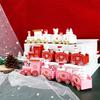 Plastic Christmas Train Ornaments Christmas Children Baking Party Decoration Home Table Xmas New Year Gifts Santa Claus Crafts