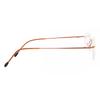 Rimless Rectangle Orange Smartbuy Collection Bethanana Ttgv01 006 Fashion Unisex Eyeglasses