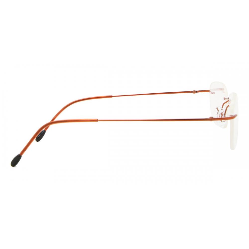 Rimless Rectangle Orange Smartbuy Collection Bethanana Ttgv01 006 Fashion Unisex Eyeglasses