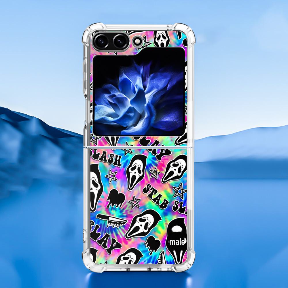 Samsung Galaxy Z Flip 5 Butterfly Lace 2-in-1 Phone Case with TPU+PC Material