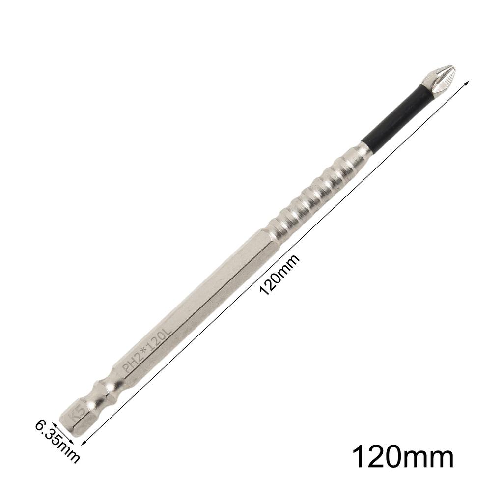 High Performance Magnetic Screwdriver Bit Long Drill Bits PH2 Alloy Steel
