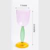 1pc Colored Goblet Glass Wine Glass Cup Bordeaux Burgundy Glasses Borosilicate Glass Cocktail Glasses Drinkware Lover Decoration