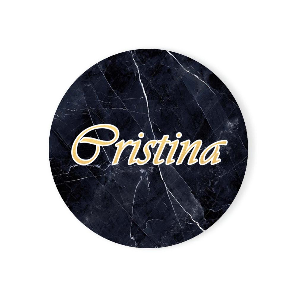 Personalised Marble Coasters Customised Gift Housewarming Room Bar Decor Marble Style Custom Name Ceramic Coaster Sets