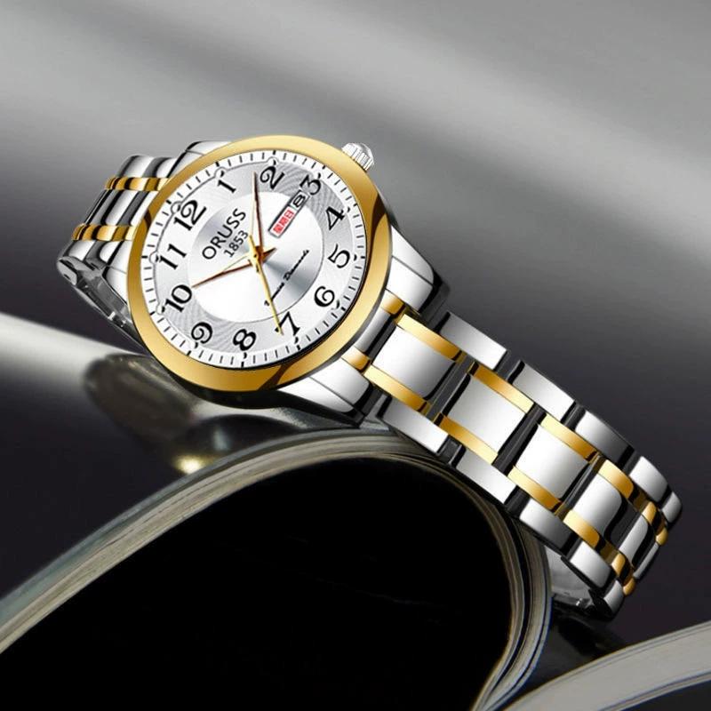 New Fashion Top Ladies Luxury Watches For Woman Business Week Date Bracelet Watch Women Steel Quartz Wristwatches Reloj Mujer