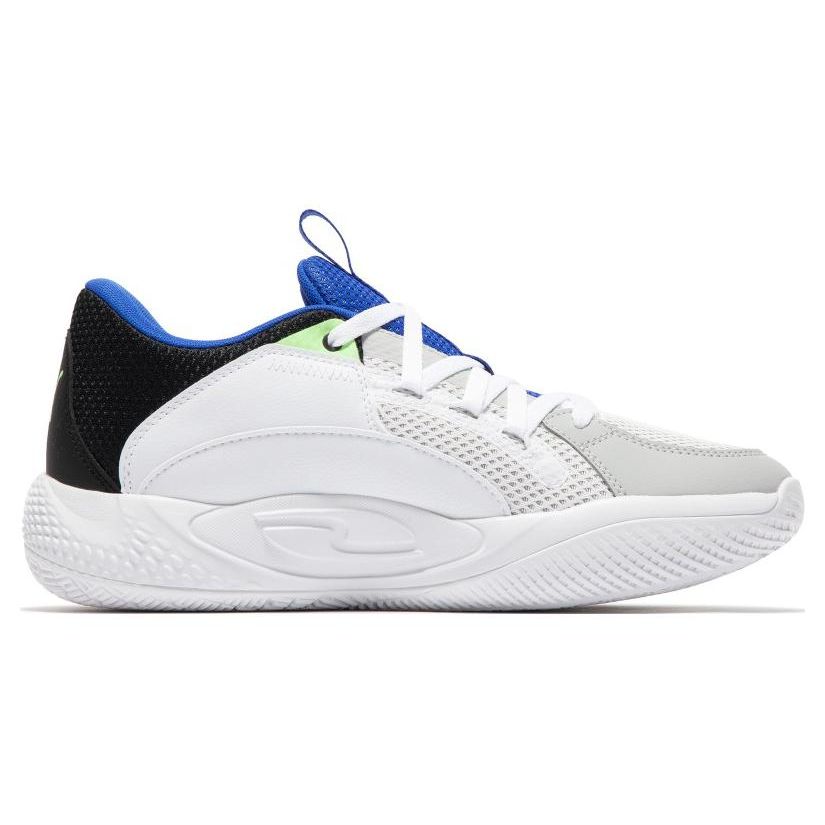 Puma Court Rider 1.0 Fashion Versatile Non-Slip Durable Low-Top Basketball Shoes Men sneaker White Blue 377767-05