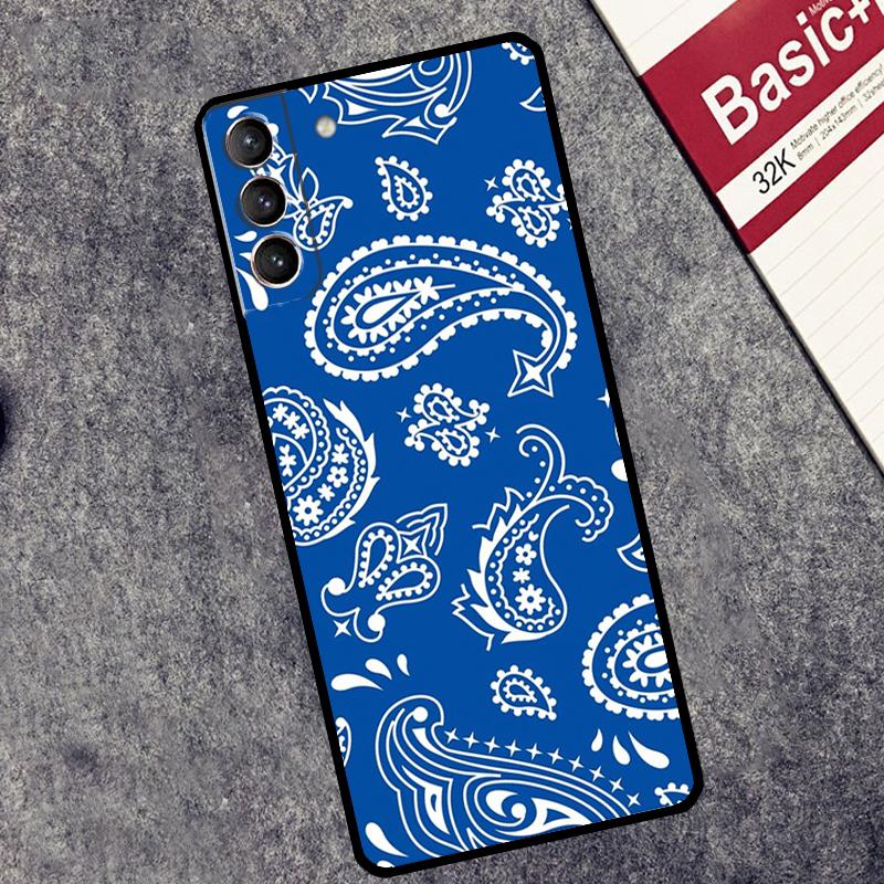 Royal Bandana Paisley Case For Samsung Galaxy S26 S25 Ultra S20 S21 S22 S23 S24 Ultra S10 Plus S25 FE Cover Coque