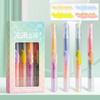 4PCS/Set Double-ended Highlighter Pen DIY Scrapbook Painting Color Stackable Fluorescent Pen Writing Drawing Painting Color Pen