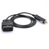 OLLGEN 1.5m/5ft Car OBDII Vehicle ECU Emergency Power Cable Car Memory Saving DC Power OBD Male Connector Cable Adapter