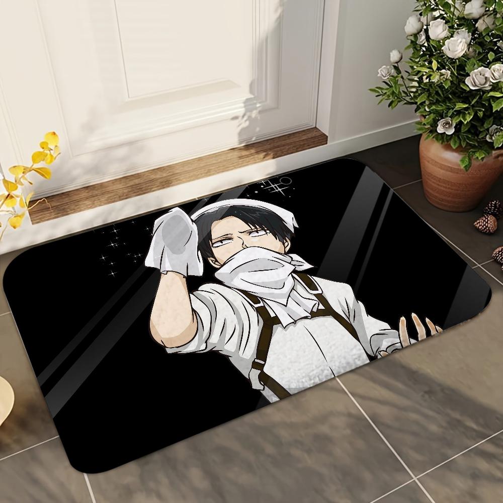 1 Stück Anime Attack On Titan Levi Ackerman Saugfähige Matten Rutschfeste Matten Heimdekorationszubehör Teppiche Heimküchenbodenmatten