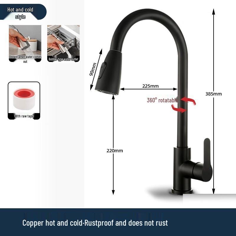 TLXT Ausziehbarer Auszug-Küchenarmatur