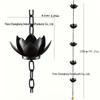 Outdoor Lotus Rain Chain: Courtyard Hanging Decoration and Drainage Solution