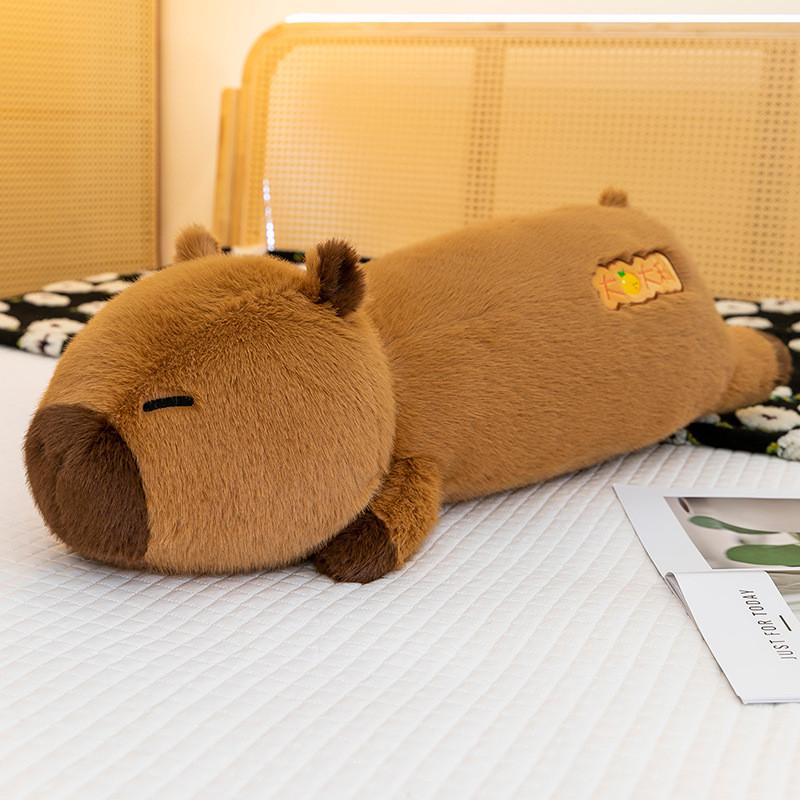 Plush Toy Capybara Pillow Cartoon Animal Stuffed Doll Bedroom Decoration Gift