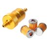 8mm Gasoline Fuel Filter Cleaner + 3 / 5 Pieces Reusable Washable Fuel Filter Elements for Motorcycle Pit Dirt Bike ATV Scooter