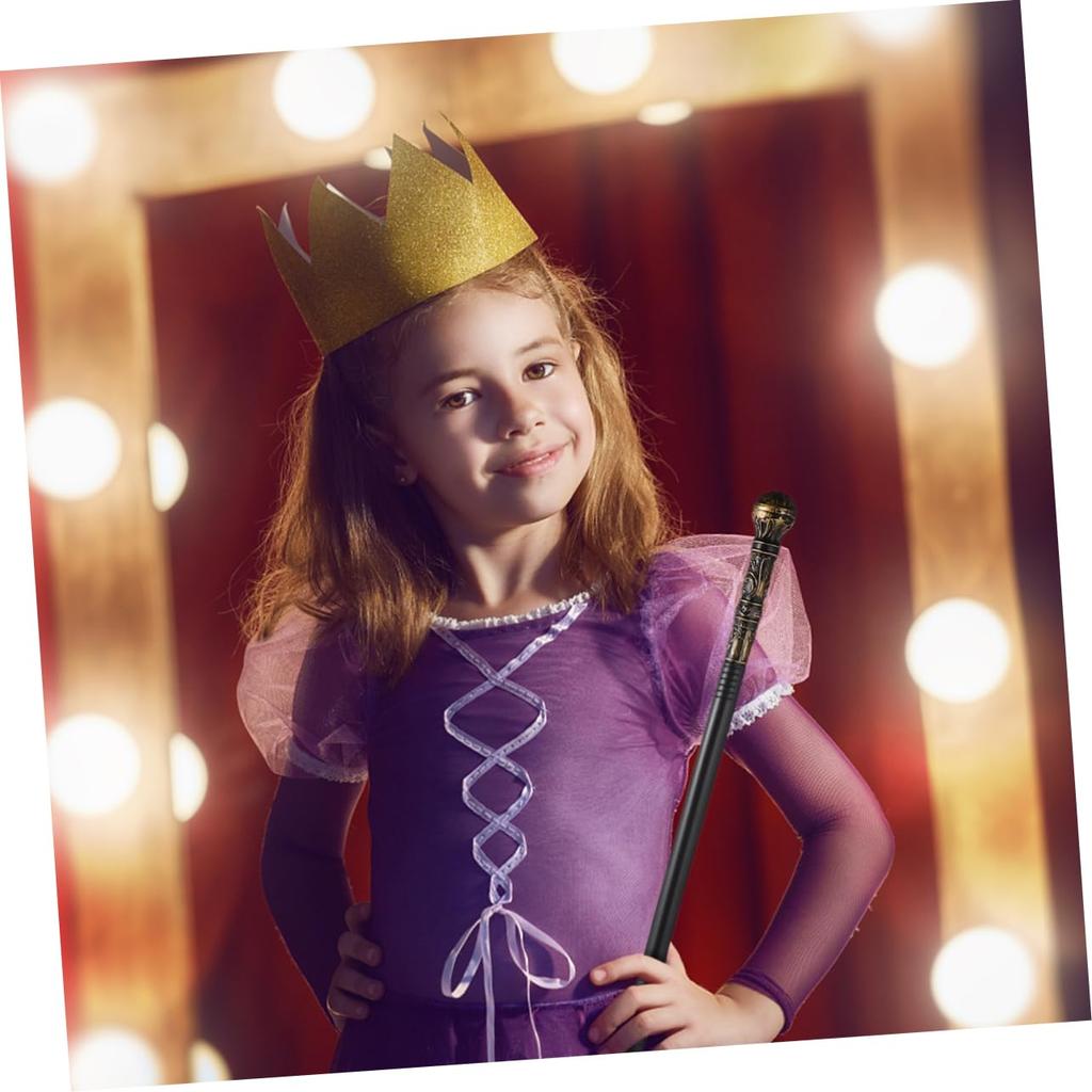 FOMIYES 1 Peça Cetro de Faraó Bengala, Cetro Varinha de 3 Seções, Fantasia de Halloween, Dourado, Bengala de Fantasia de Circo Feminina com Cabo de Plástico