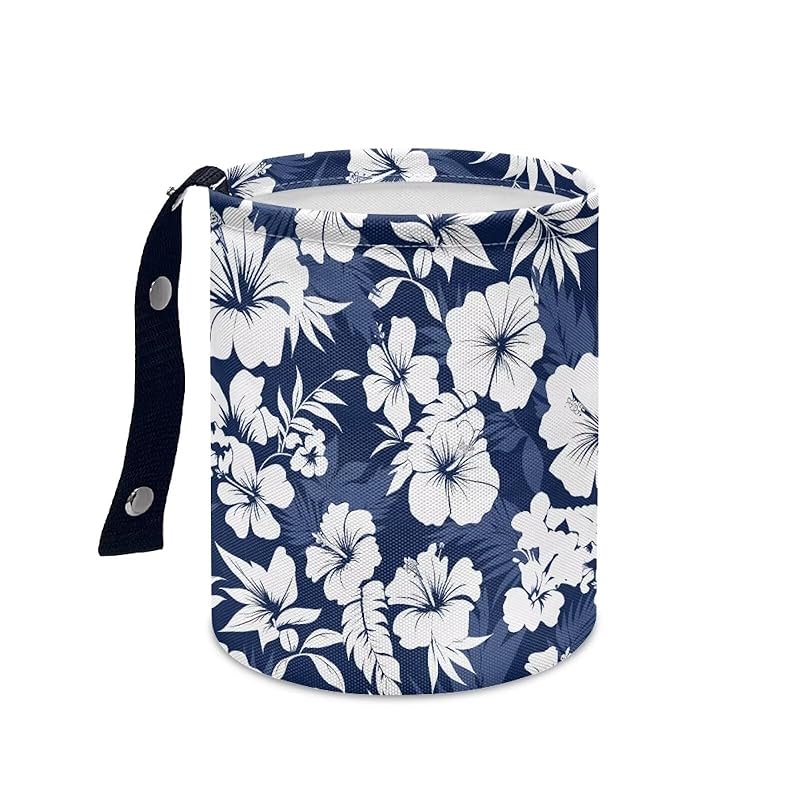 Daisy Cute Collapsible Portable Trash Can for Car Front Seat, Back Seat, Floor, Headrest Rubbish Bin