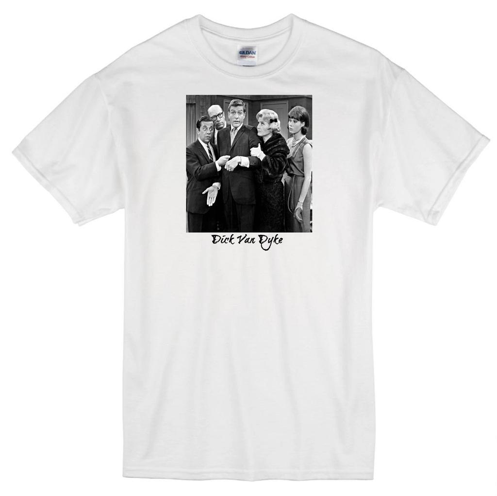 DICK VAN DYKE SHOW MARY TYLER MOORE MOREY ROB LAURA PETRIE TV WHITE T-shirt