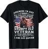 I'm A Spoiled Wife Of A Grumpy Old Veteran Husband Wife T-Shirt Q1235