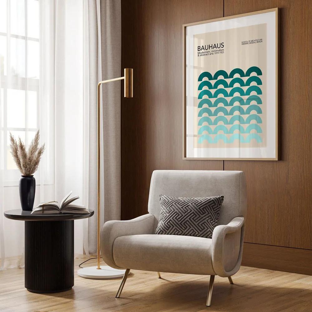 Modernist Bauhaus Geometric Canvas Poster Living Room Wall Art Retro Prints Mid Century Home Decorative Wall Art Painting