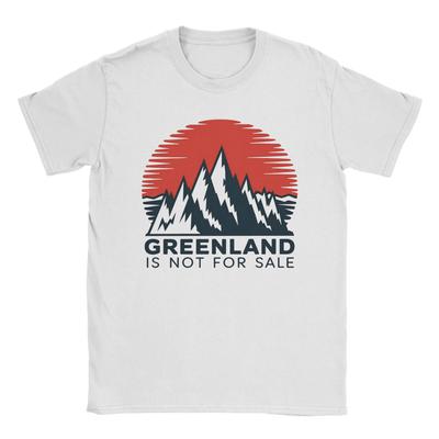 Vintage TShirt Beach Greenland Is Not For Sale Popular T Shirts  100 Cotton Tee Shirt Casual Wholesale Short Sleeve Tops