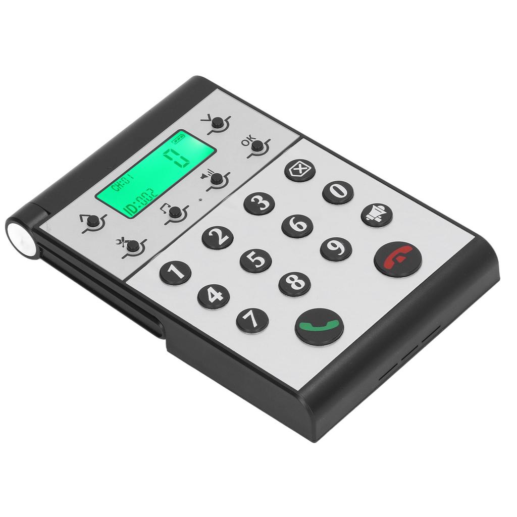 Wireless Intercom Phone 1000m Distance Clear Call Intelligent Networking Hands Free Intercom System Host Black