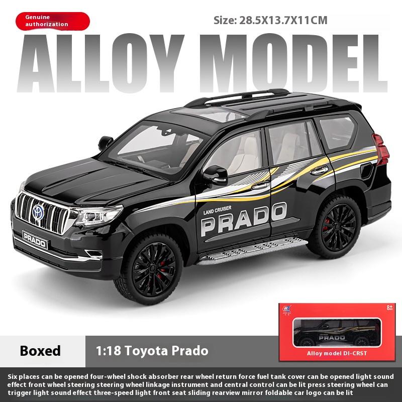 

Масштаб 1/18 TOYOTA Land Cruiser Prado Off Road SUV литой литой автомобиль модель для взрослых хобби коллекция бутик декоративный подарок на день рождения мальчик чёрный