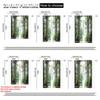 2pcs, Curtains Digital Printed 2D Plane Printing Green Bamboo Print Polyester (without Rod) All Seasons Ldeal for Bedroom,