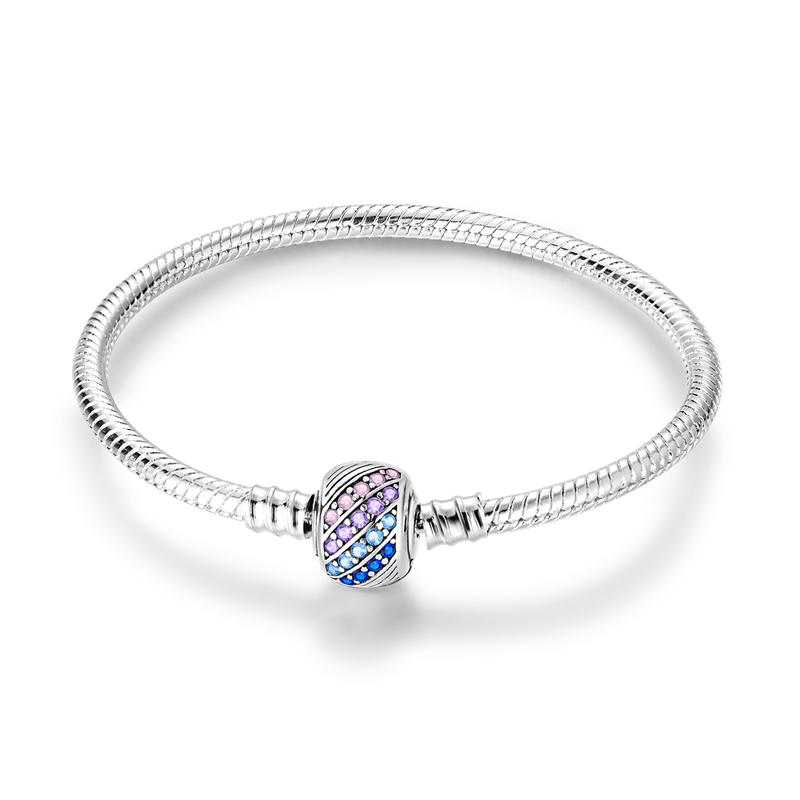 S925 Sterling Silver Bracelets 17-20CM Original Leaf Clover Butterfly Heart Bracelet Fit DIY Charms Beads Fashion Women Jewelry